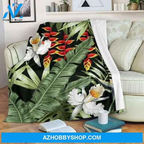 Hawaii Tropical Plants Blanket