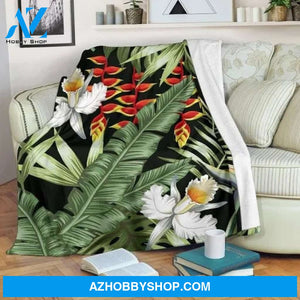 Hawaii Tropical Plants Blanket