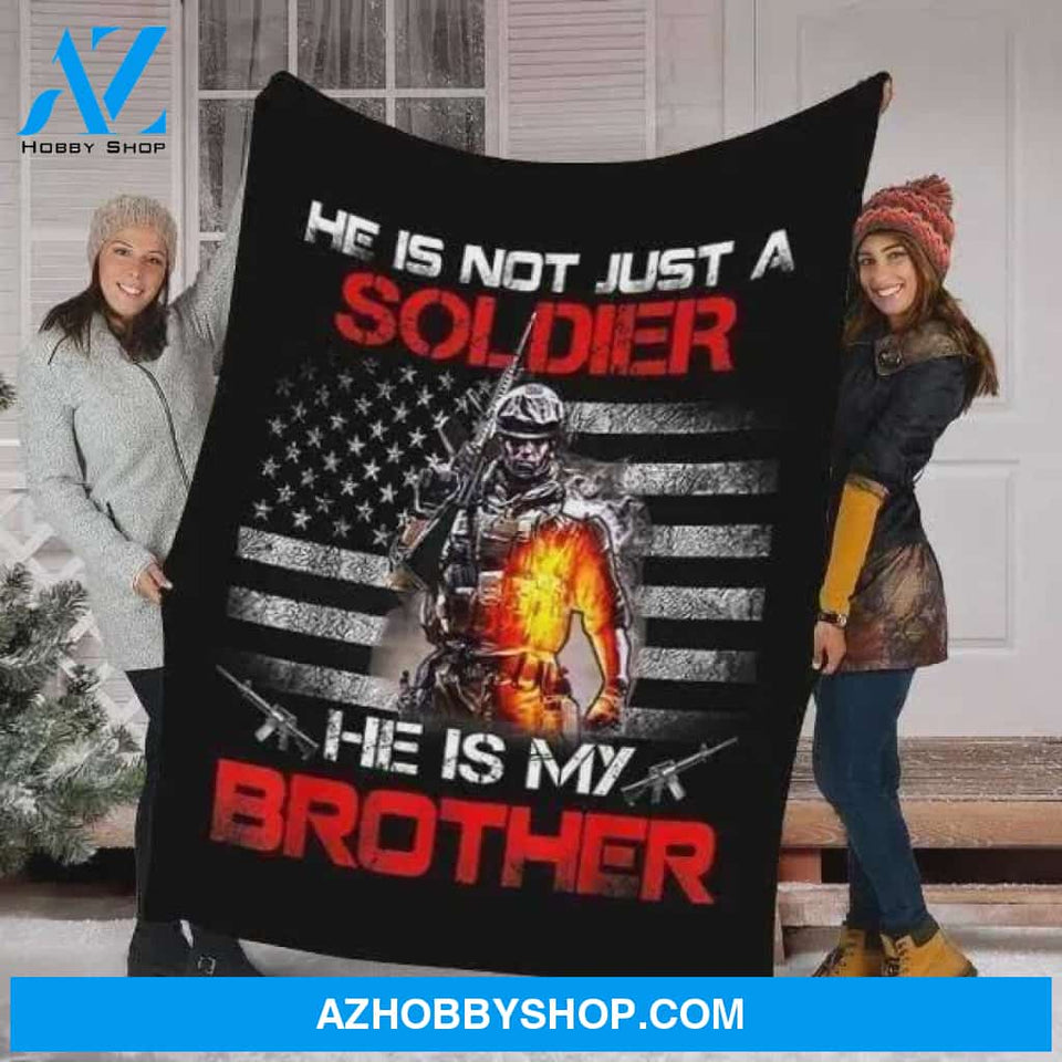 He Is Not Just A Soldier Fleece Blanket