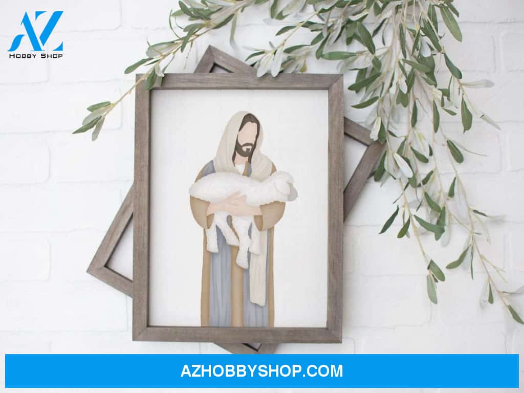 He Leaveth the Ninety and Nine, Jesus Canvas And Poster, Wall Decor Visual Art