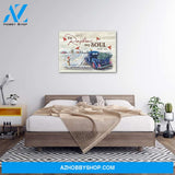 Personalized Canvas He Restores My Soul Bible Quote Christmas Gift Idea Canvas Wall Art