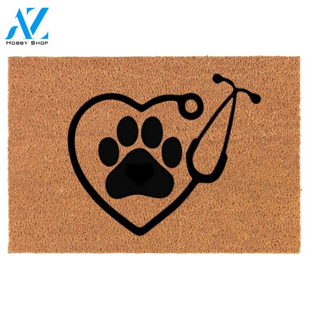 Heart Stethoscope Doormat Housewarming Gift Family Welcome Mat Gift For Friend Family