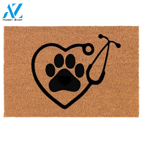 Heart Stethoscope Doormat Housewarming Gift Family Welcome Mat Gift For Friend Family