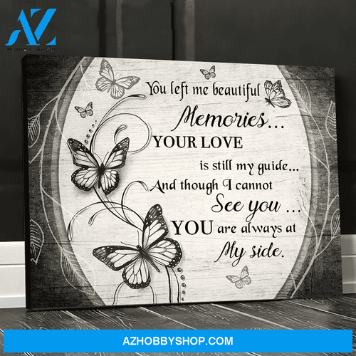 Eviral Store Heaven Butterfly You Left Me Beautiful Memories Wall Art Canvas Poster 2010
