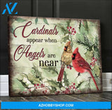 Heaven - Cardinal - Cardinals appear when angels are near - Landscape Canvas Prints, Wall Art