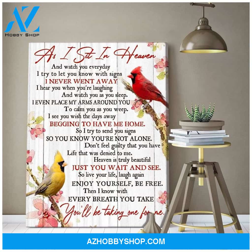 Heaven Cardinal Wall Art Canvas
