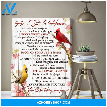 Heaven Cardinal Wall Art Canvas