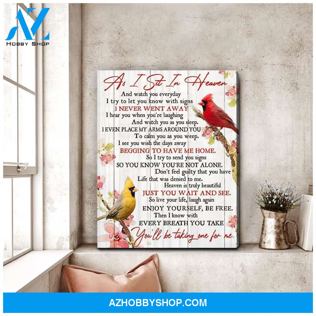 Heaven Cardinal Wall Art Canvas