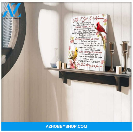 Heaven Cardinal Wall Art Canvas