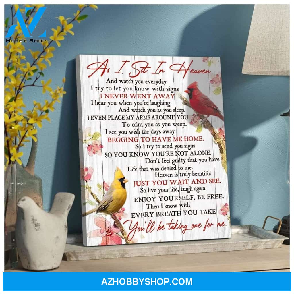 Heaven Cardinal Wall Art Canvas