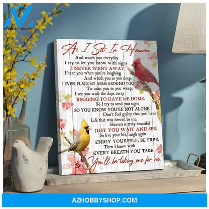Heaven Cardinal Wall Art Canvas