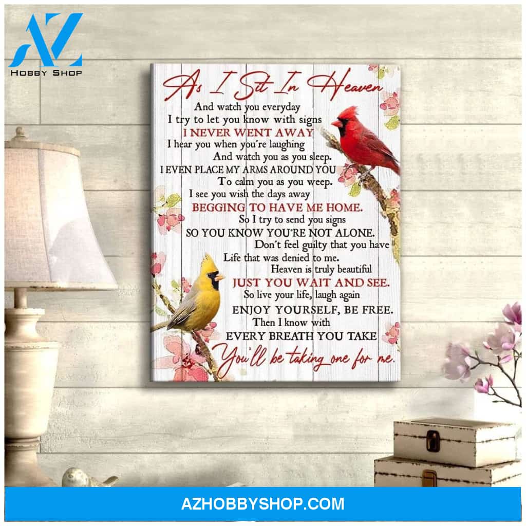 Heaven Cardinal Wall Art Canvas
