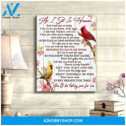 Heaven Cardinal Wall Art Canvas
