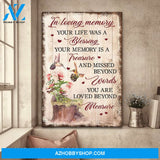 Heaven - Couple of hummingbird - Your life was a blessing - Portrait Canvas Prints, Wall Art