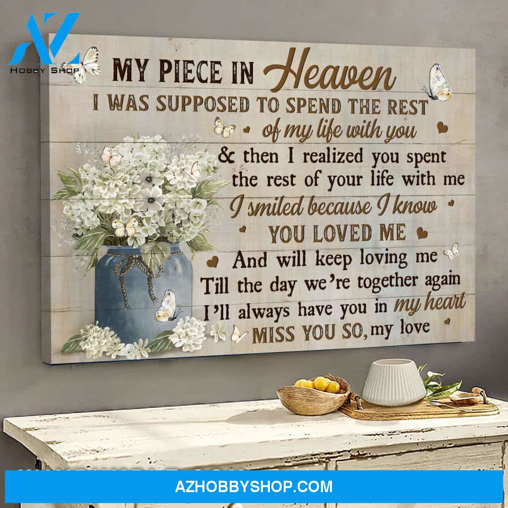 Heaven - Flower vase - I was supposed to spend the rest of my life with you - Landscape Canvas Prints, Wall Art