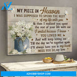 Heaven - Flower vase - I was supposed to spend the rest of my life with you - Landscape Canvas Prints, Wall Art