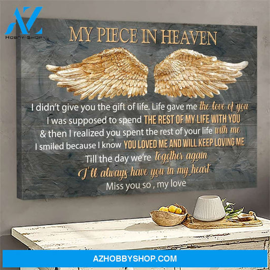 Heaven - Golden wing - My piece in heaven - Landscape Canvas Prints, Wall Art