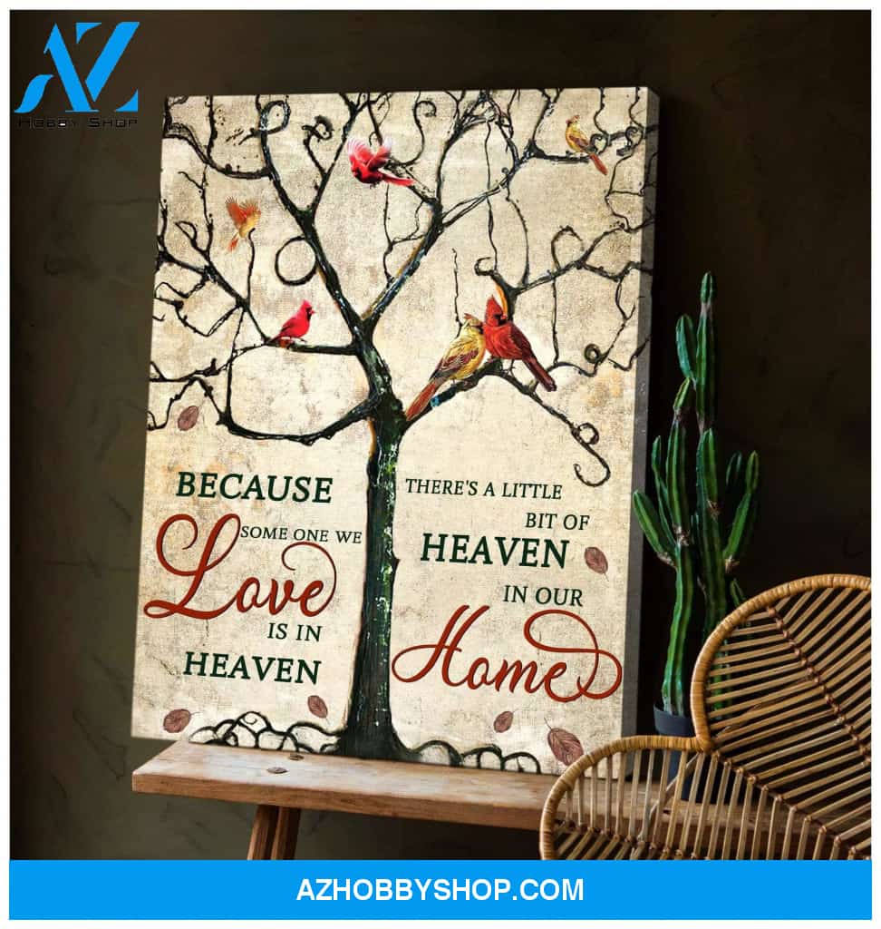 Heaven In Our Home Cardinal Wall Art Canvas