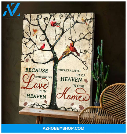 Heaven In Our Home Cardinal Wall Art Canvas