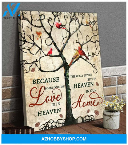 Heaven In Our Home Cardinal Wall Art Canvas