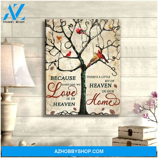 Heaven In Our Home Cardinal Wall Art Canvas