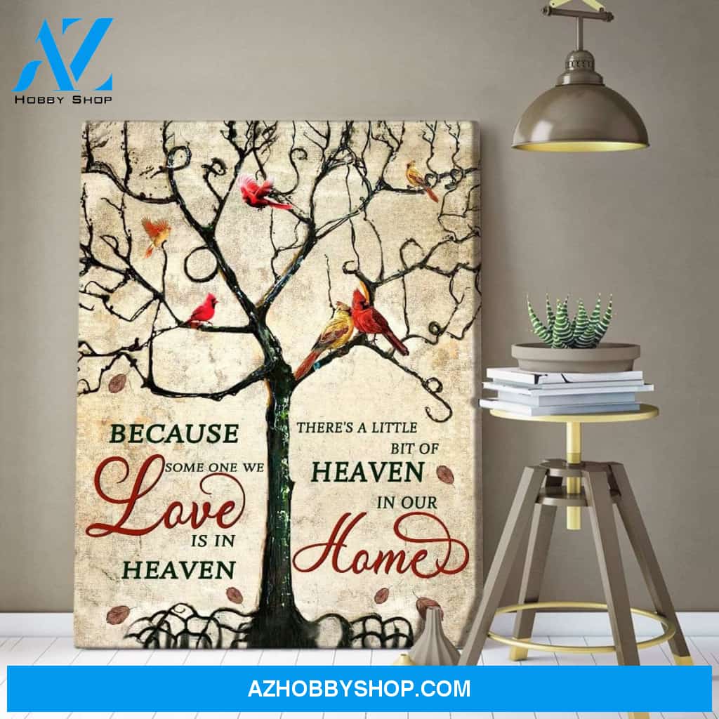 Heaven In Our Home Cardinal Wall Art Canvas