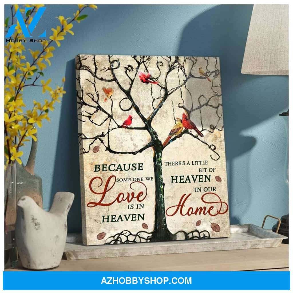 Heaven In Our Home Cardinal Wall Art Canvas