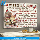 Heaven - Red butterfly with book - I'll always have you in my heart - Landscape Canvas Prints, Wall Art