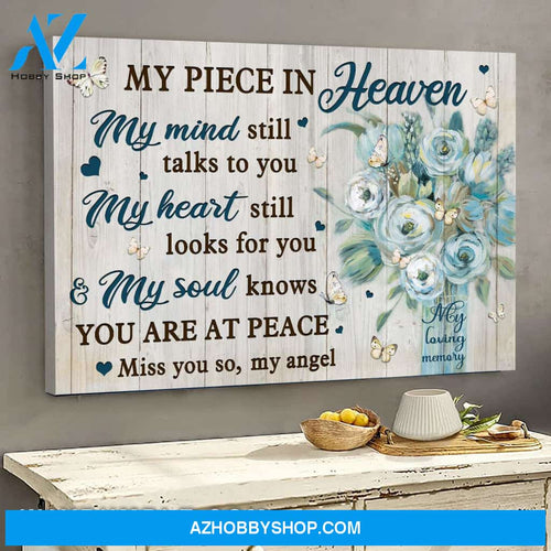 Heaven - Stunning flower vase - My mind still talks to you - Landscape Canvas Prints, Wall Art