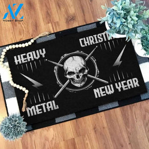 Heavy christmas metal new year Skull Doormat | Welcome Mat | House Warming Gift