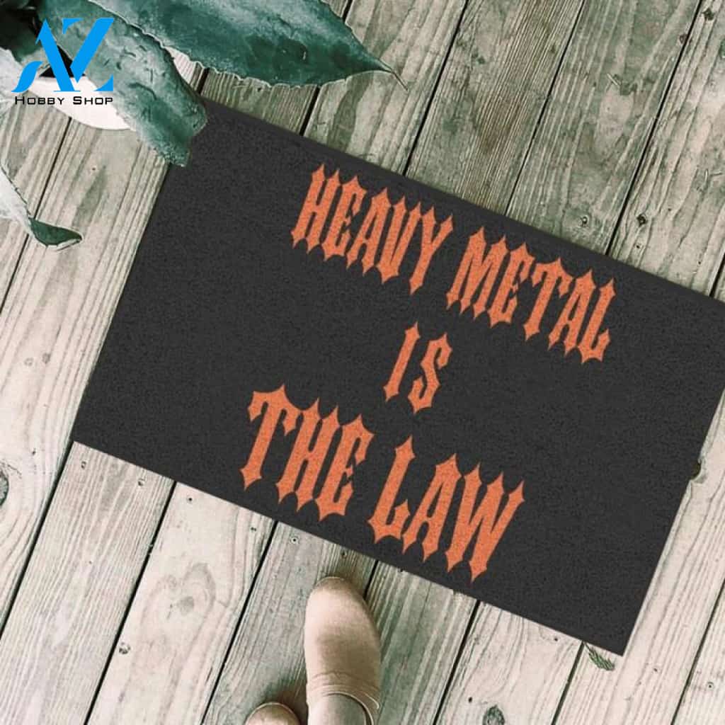 Heavy metal is the law Doormat | Welcome Mat | House Warming Gift