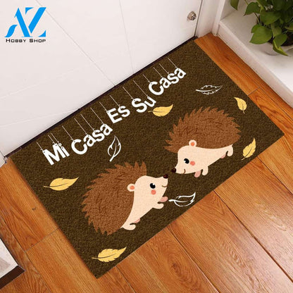 Hedgehog Mi Casa Es Su Casa Doormat | Welcome Mat | House Warming Gift