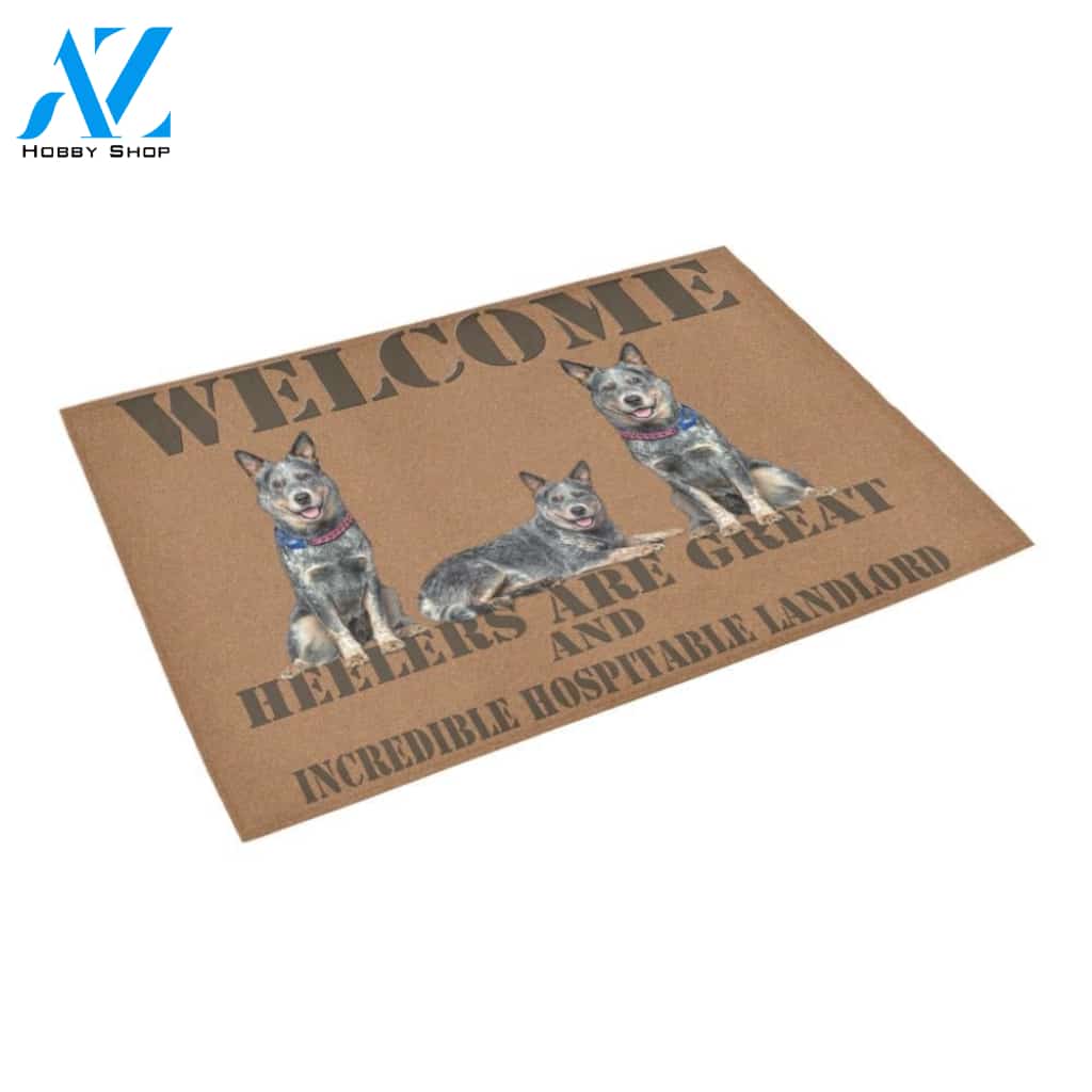 Heeler Great Landlord Hospitable Doormat Indoor And Outdoor Mat Entrance Rug Sweet Home Decor Housewarming Gift Gift For Friend Family Stem Feminist