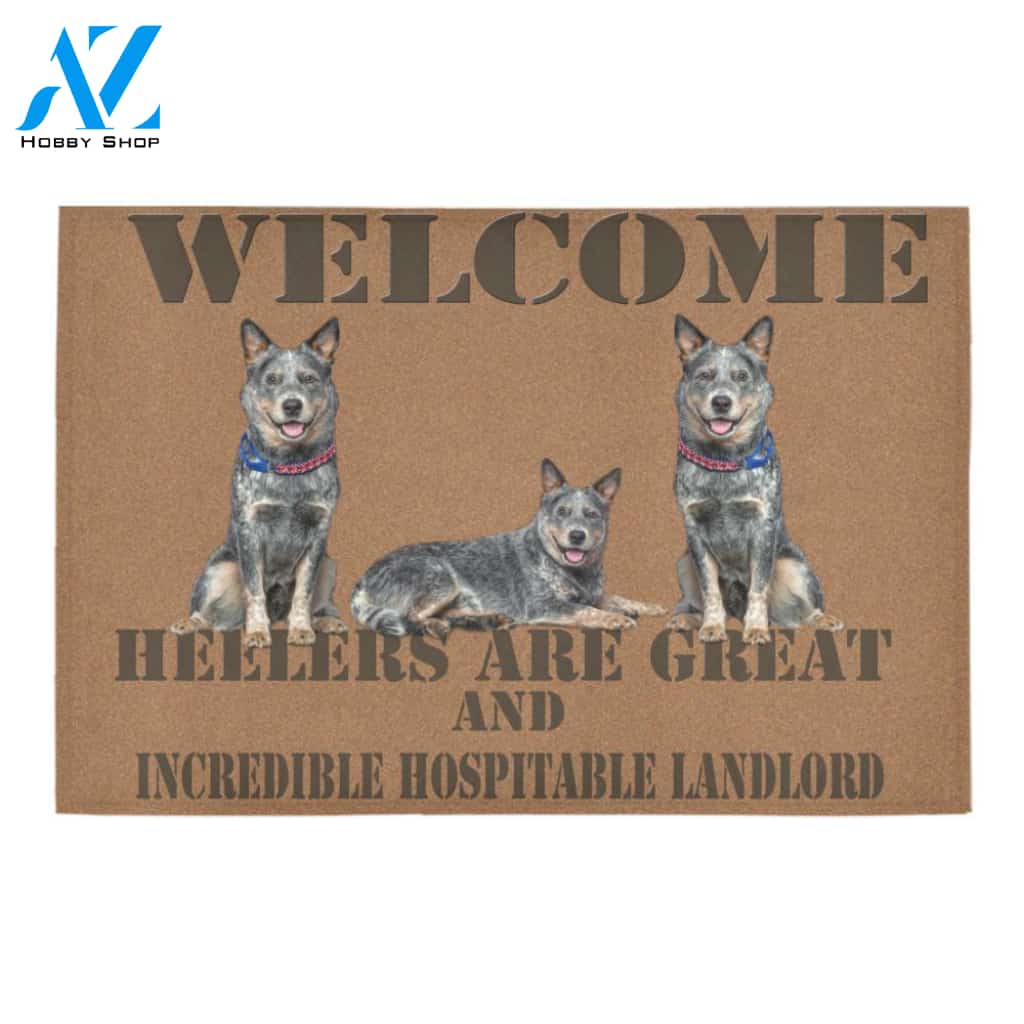 Heeler Great Landlord Hospitable Doormat Indoor And Outdoor Mat Entrance Rug Sweet Home Decor Housewarming Gift Gift For Friend Family Stem Feminist