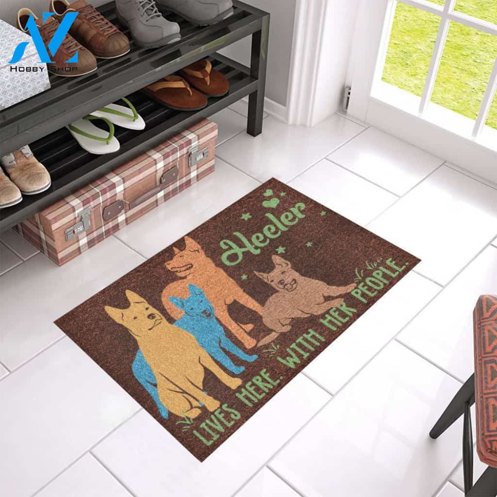 Heeler Lives Here doormat | Welcome Mat | House Warming Gift