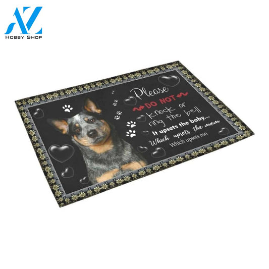 Heeler Please Do Not Knock Or Ring The Bell Doormat Indoor And Outdoor Mat Entrance Rug Sweet Home Decor Housewarming Gift Gift For Friend Family Stem Feminist