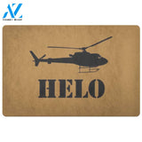 Helicopter Helo Vehicle Doormat Indoor And Outdoor Mat Entrance Rug Sweet Home Decor Housewarming Gift Gift for Friend Family Birthday New Home
