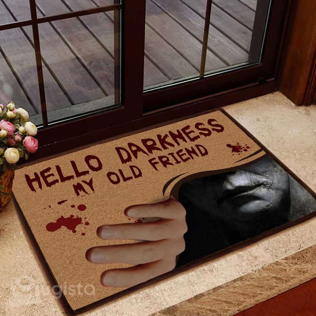 Hello Darkness Horror Halloween 4 Doormat | Colorful | Size 8x27'' 24x36''