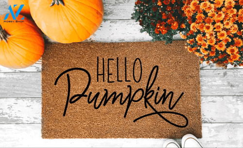 Hello Pumpkin Doormat, Cute Welcome Mat - Halloween Home Decor Gift For Friend Family Halloween Decor Warm House Gift Welcome Mat