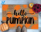Hello Pumpkin Doormat, Pumpkin Welcome Mat, Fall Doormat, Fall Decor, Thanksgiving Doormat, Gift For Friend Family