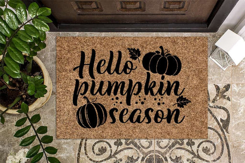Hello Pumpkin Season Fall Doormat