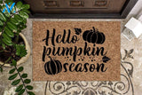 Hello Pumpkin Season Fall Doormat | Welcome Mat | House Warming Gift