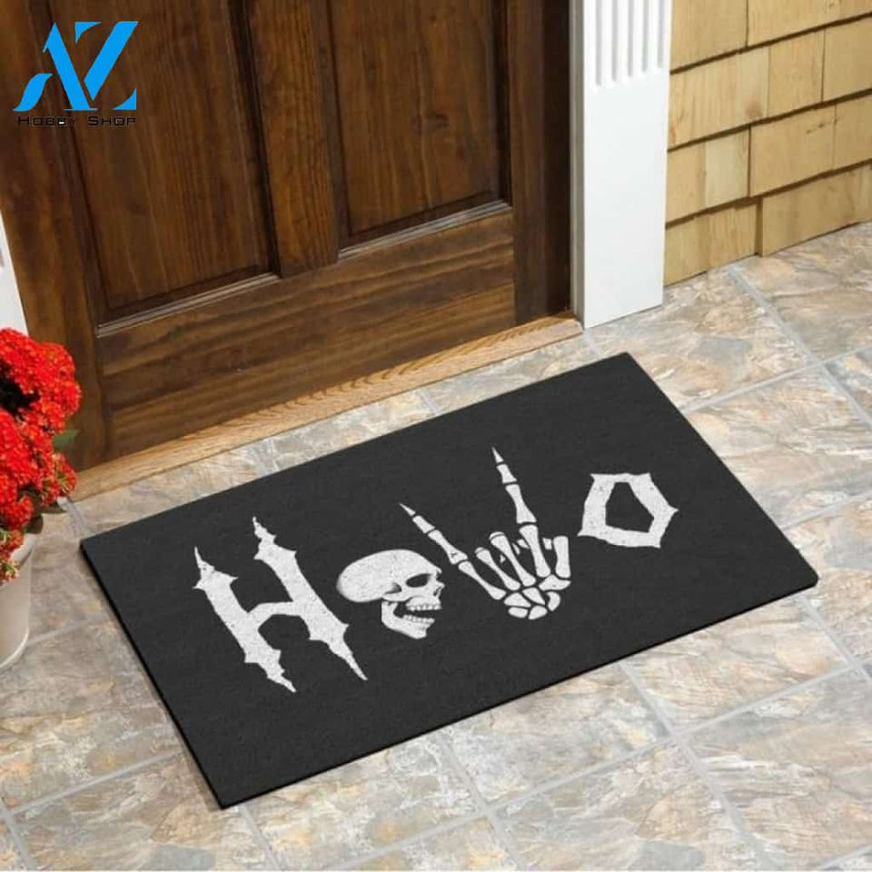 Hello Skull Doormat | Welcome Mat | House Warming Gift