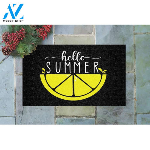 Hello Summer Fruit Doormat Welcome Mat Housewarming Gift Home Decor Funny Doormat Gift For Fruit Lovers Gift Idea For Summer Lovers
