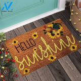 Hello Sunshine – Chicken Easy Clean Welcome DoorMat | Felt And Rubber | 40x60 cm | 45x75 cm | 60x90 cm | Colorful | DO1073