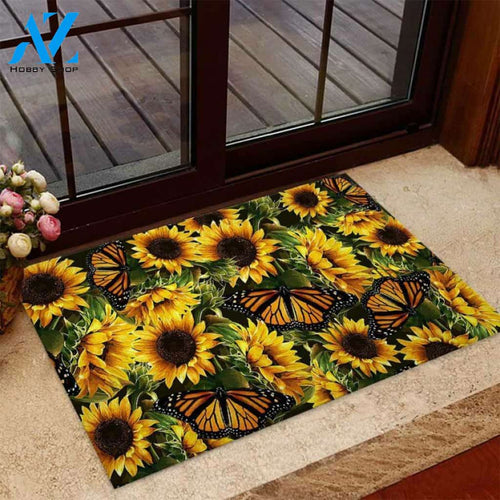 Hello Sunshine Easy Clean Welcome DoorMat | Felt And Rubber | 40x60 cm | 45x75 cm | 60x90 cm | Colorful | DO1079