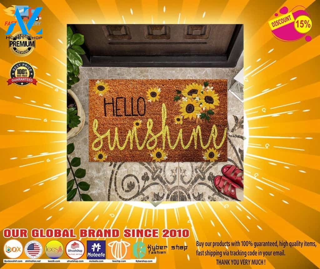 Hello sunshine sunflower doormat – LIMITED EDITION