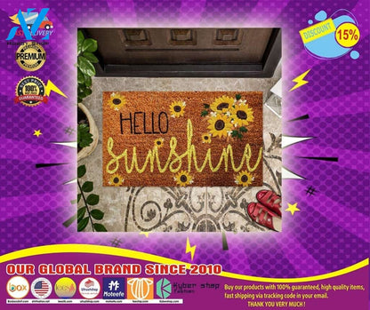 Hello sunshine sunflower doormat – LIMITED EDITION