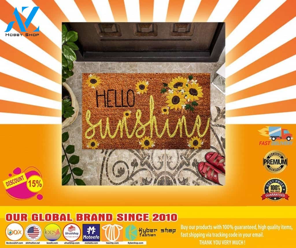 Hello sunshine sunflower doormat – LIMITED EDITION