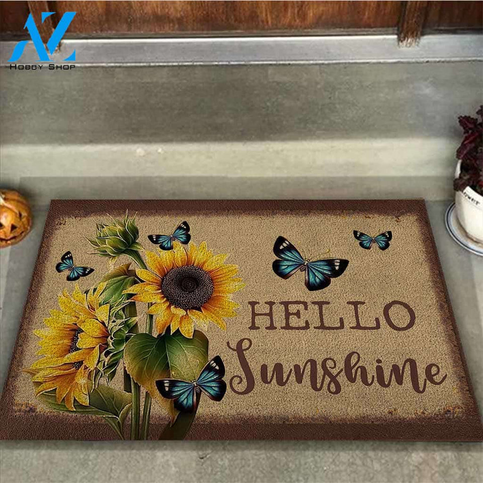 Hello Sunshine - Sunflower Doormat